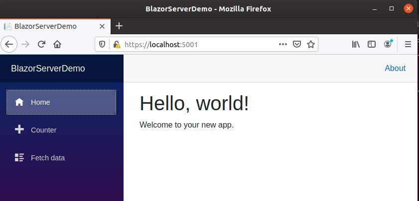 Blazor in Linux