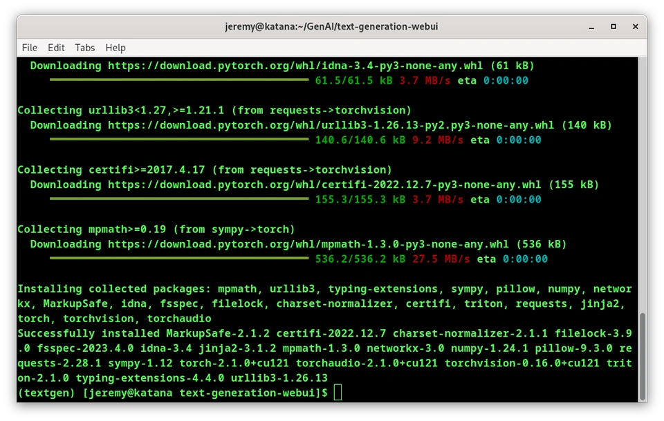 “Running an LLM locally in Arch Linux”