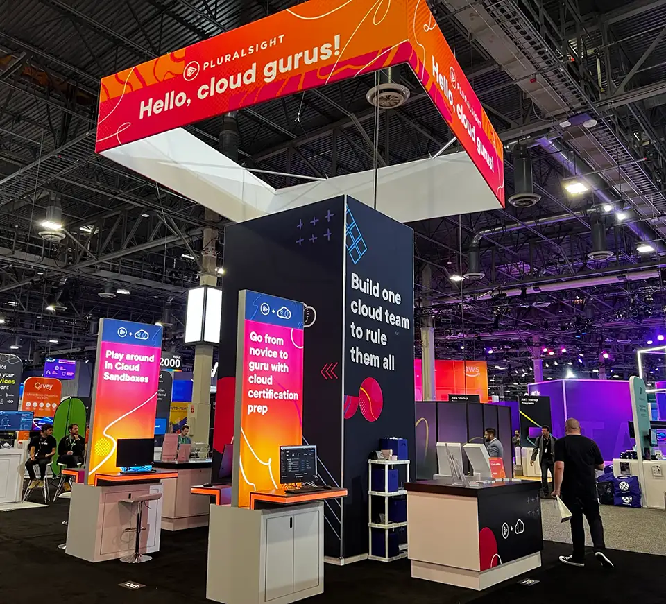 Pluralsight Booth at AWS Re:Invent 2022