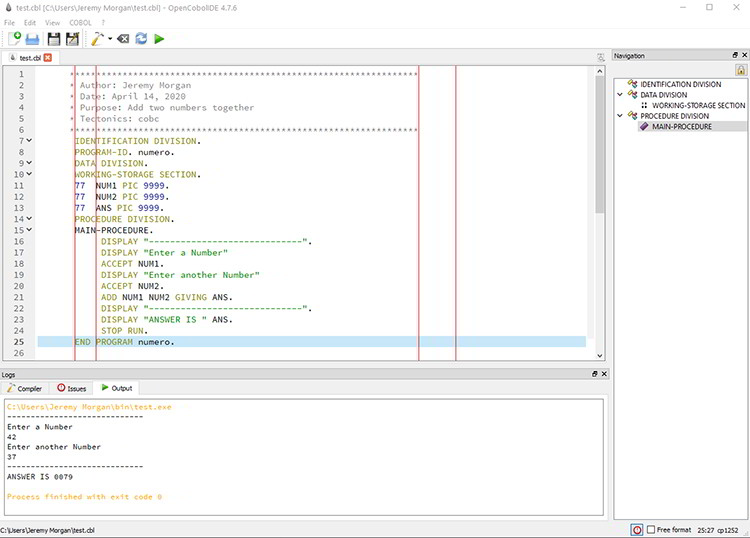 Cobol Programming