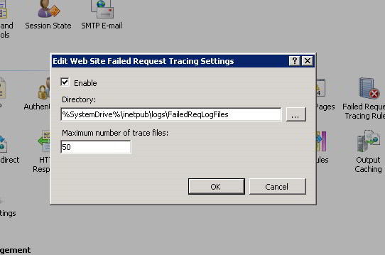 failed request tracing