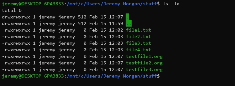 Windows Subsystem for Linux WSL