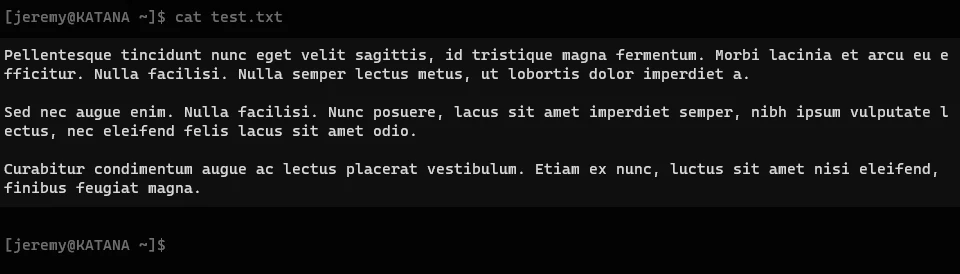 “What is the cat command in Linux?”