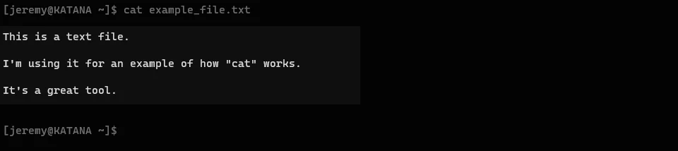 “What is the cat command in Linux?”