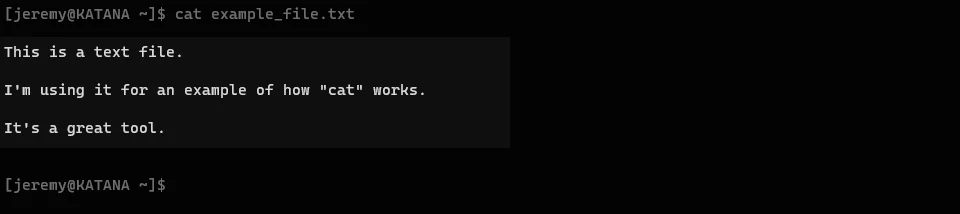 “What is the cat command in Linux?