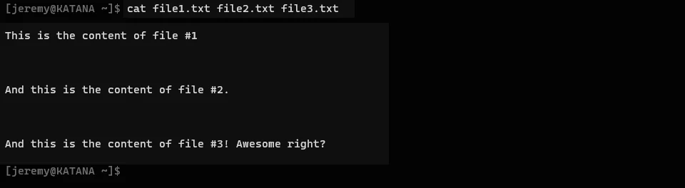 “What is the cat command in Linux?”