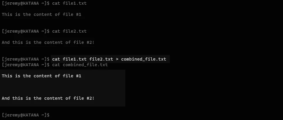 “What is the cat command in Linux?”