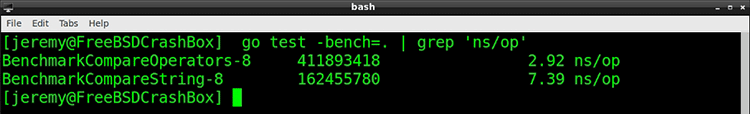 Optimizing String Compare in Go