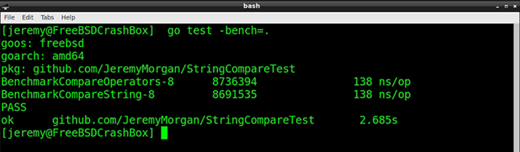 Optimizing String Compare in Go