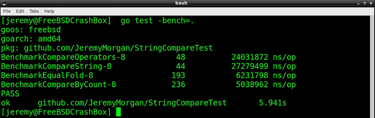 Optimizing String Compare in Go