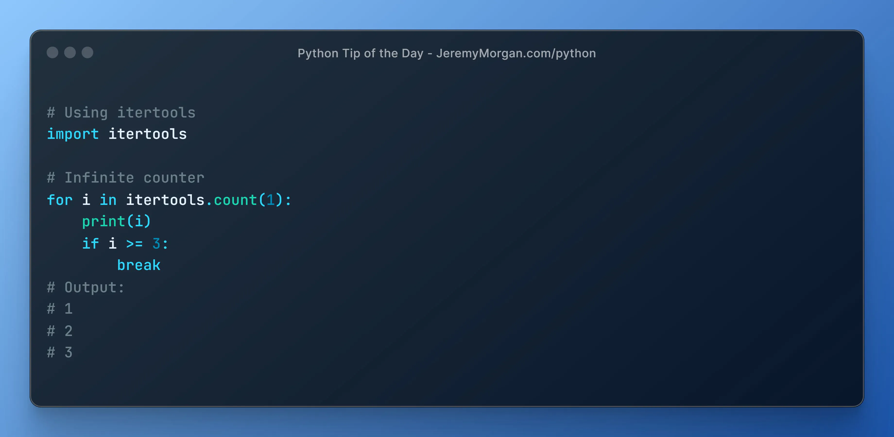 “Python Tip of the Day: Advanced Iterations with itertools”