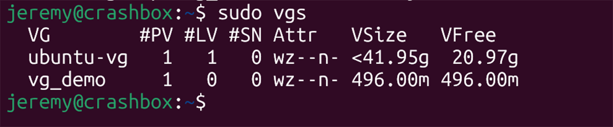 LVM Versioning in Ubuntu
