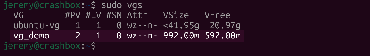 LVM Versioning in Ubuntu