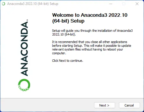 How to Install Anaconda in Windows 11