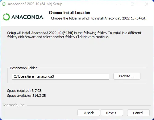 How to install Anaconda Windows 11