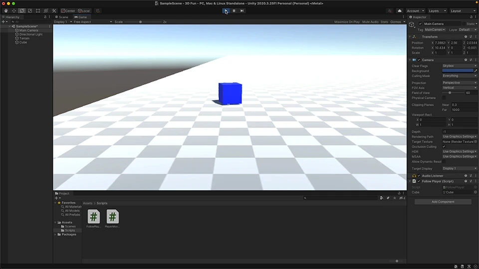 How to move a player in Unity 3D