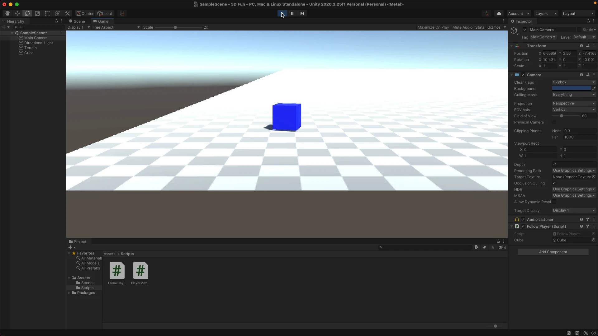 How to move a player in Unity 3D